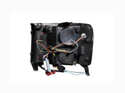 ANZO USA - Headlight Set Projector w/Halo Clear Lens Black Housing Pair CCFL GMC Sierra 1500 2007-2013, 2500 HD/3500 HD 2007-2014 ANZO USA - Image 2