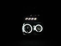 ANZO USA - Headlight Set Projector w/Halo Clear Lens Black Housing Pair CCFL Does Not Fit Models With Sealed Beam Headlights Ford F-250 Super Duty/F-350/F-450 Super Duty 2008-2010 ANZO USA - Image 3