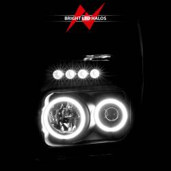 ANZO USA - Headlight Set Projector w/Halo Clear Lens Black Housing Pair CCFL Does Not Fit Models With Sealed Beam Headlights Ford F-250 Super Duty/F-350/F-450 Super Duty 2008-2010 ANZO USA - Image 9
