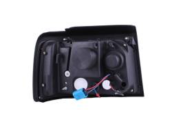 ANZO USA - Headlight Set Projector w/Halo Clear Lens Black Housing Pair W/Side Marker And Parking Lights Ford Bronco/F-150/F-250 1992-1996, Ford F-250 HD 1997, Ford F-350 1992-1998 ANZO USA - Image 2