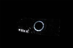 ANZO USA - Headlight Set Projector w/Halo Clear Lens Chrome Housing Pair Does Not Fit Ram Models With Sport Package Dodge Ram 1500 1994-2001, Dodge Ram 2500/3500 1994-2002 ANZO USA - Image 3