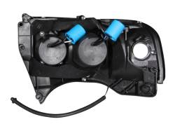 ANZO USA - Headlight Set Projector w/Halo Clear Lens Black Housing Pair Does Not Fit Ram Models With Sport Package Dodge Ram 1500 1994-2001, Dodge Ram 2500/3500 1994-2002 ANZO USA - Image 2