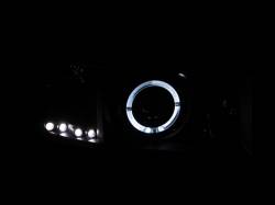 ANZO USA - Headlight Set Projector w/Halo Clear Lens Black Housing Pair Does Not Fit Ram Models With Sport Package Dodge Ram 1500 1994-2001, Dodge Ram 2500/3500 1994-2002 ANZO USA - Image 3