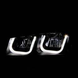 ANZO USA - Headlight Set Projector W/U-Bar Projector Clear Lens Black Housing Pair Does Not Fit Avalanche Models With Body Cladding Chevrolet Avalanche 1500/Avalanche/Avalanche Silverado 2500 2003-2006, Chevrolet Silverado 1500/1500 HD/2500 HD/3500 2003-2007 ANZO US - Image 3