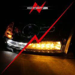 ANZO USA - Projector Headlights W/ Halo Projector Plank Style Switchback H.l Halo Black Amber (Oe Style)Ram 1500/2500/3500 2011-2018 ANZO USA - Image 6