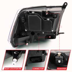 ANZO USA - Projector Headlights Black Housing W/SwitchbackRam 1500/2500/3500 2011-2018 ANZO USA - Image 5