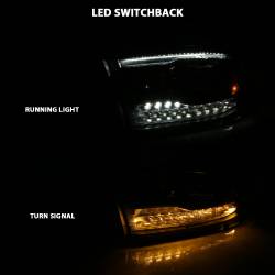 ANZO USA - Projector Headlights Black Housing W/SwitchbackRam 1500/2500/3500 2011-2018 ANZO USA - Image 8