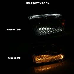 ANZO USA - Projector Headlights Chrome Housing W/SwitchbackRam 1500/2500/3500 2011-2018 ANZO USA - Image 8