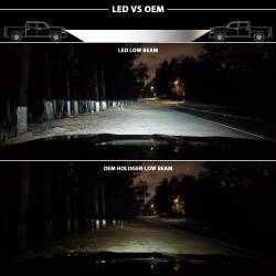 ANZO USA - LED Projector Headlights LED Projector Plank Style Switchback H.l Halo Black Amber (Oe Style)Ram 1500/2500/3500 2011-2018 ANZO USA - Image 2