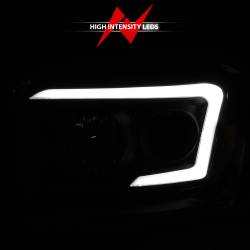 ANZO USA - Crystal Headlight Set W/ Light Bar Style Switchback Chrome Housing Clear Lens Pair Dodge Ram 1500/2500/3500 2006-2008 ANZO USA - Image 6