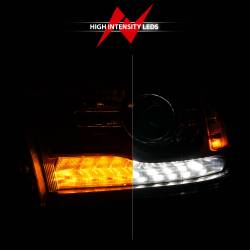 ANZO USA - Projector Headlights Plank Style Switchback+sequential Matte Black Housing Clear Lens PairRam 1500/2500/3500 2011-2018 ANZO USA - Image 6