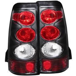 Tail Light Set Clear Lens Black Housing Pair Does Not Fit 3500 Series Or Stepside Models Chevrolet Silverado 1500/1500 HD/2500 HD/3500 2003-2007, 2500 2003-2006 ANZO USA