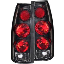 Tail Light Set Dark Smoke Lens 3D Style Pair Chevy/GMC/Cadillac Trucks/SUVs 1988-2000 ANZO USA
