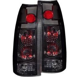 Tail Light Set Dark Smoke Lens G2 Pair Chevy/GMC/Cadillac Trucks/SUVs 1988-2000 ANZO USA