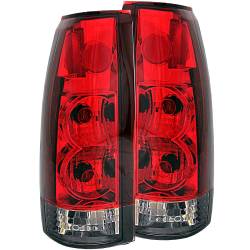 Tail Light Set Red/Smoke Lens G2 Pair Chevy/GMC/Cadillac Trucks/SUVs 1988-2000 ANZO USA