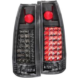 Tail Light Set LED Clear Lens Black Housing G2 Pair Chevy/GMC/Cadillac Trucks/SUVs 1988-2000 ANZO USA