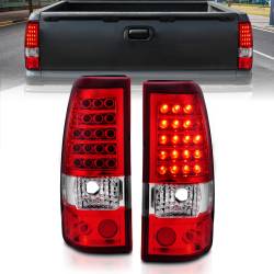 ANZO USA - Tail Light Set LED Red/Clear Lens Pair Does Not Fit 3500 Series Or Stepside Models Chevrolet Silverado 1500/1500 HD/2500 HD/3500 2003-2007, 2500 2003-2006 ANZO USA - Image 4