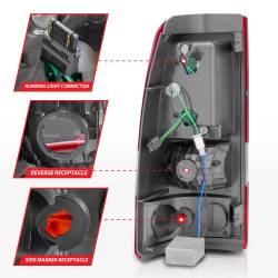 ANZO USA - Tail Light Set LED Red/Clear Lens Pair Does Not Fit 3500 Series Or Stepside Models Chevrolet Silverado 1500/1500 HD/2500 HD/3500 2003-2007, 2500 2003-2006 ANZO USA - Image 8