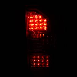 ANZO USA - Tail Light Set LED Clear Lens Chrome Housing Pair GMC Sierra 1500 2014-2015, 2500 HD 2014-2016 ANZO USA - Image 3
