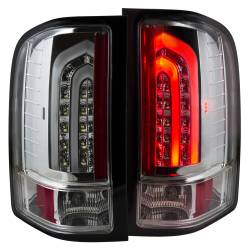 Tail Light Set Clear Lens Chrome Housing Pair Chevrolet Silverado 1500 2007-2013, 2500 HD/3500 HD 2007-2014, 3500 2007 ANZO USA
