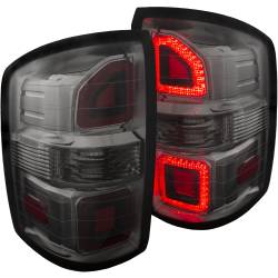 Tail Light Set LED Smoke Lens G2 Pair GMC Sierra 1500/2500 HD 2014-2015 ANZO USA