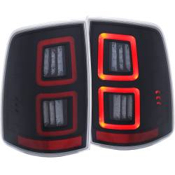 ANZO USA - Tail Light Set LED Clear Lens Black Housing Pair Dodge Ram 1500/2500/3500 2009-2010, Ram 1500/2500/3500 2011-2018, Ram 1500 2019-2023 ANZO USA - Image 6