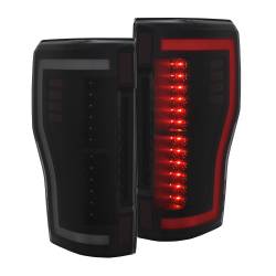 ANZO USA - Tail Light Set LED Black Smoked Lens Pair Ford F-250 Super Duty/F-350/F-450 Super Duty 2017-2019 ANZO USA - Image 3