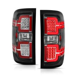 ANZO USA - Tail Light Led Taillights Black W/ Sequential Chevrolet Silverado 1500/2500 2014-2018, 2500 HD/3500 HD 2014-2019, 3500 2015-2018, GMC Sierra 3500 HD 2015-2019 ANZO USA - Image 2