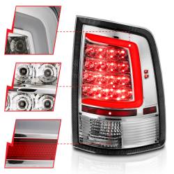 ANZO USA - Tail Light Set LED Chrome Housing Clear Lens PairRam 1500/2500/3500 2011-2018 ANZO USA - Image 3