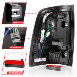 ANZO USA - Tail Light Set LED Chrome Housing Clear Lens PairRam 1500/2500/3500 2011-2018 ANZO USA - Image 5