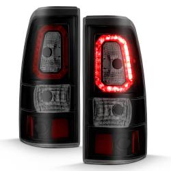 ANZO USA - Tail Light Set LED Black Housing Smoke Lens Pair Chevrolet Silverado 1500/2500 1999-2002, 1500 HD/2500 HD 2001-2002, 3500 2001-2003, GMC Sierra 1500 1999-2007, 1500 HD/2500 HD/3500 2001-2007, 2500 1999-2004 ANZO USA - Image 7