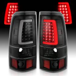 ANZO USA - Tail Light Set LED Black Housing Clear Lens Pair Chevrolet Silverado 1500/2500 1999-2002, 1500 HD/2500 HD 2001-2002, 3500 2001-2003, GMC Sierra 1500 1999-2007, 1500 HD/2500 HD/3500 2001-2006, 2500 1999-2004 ANZO USA - Image 7
