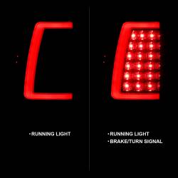 ANZO USA - Tail Light Set LED Black Housing Smoke Lens Pair Chevrolet Silverado 1500/2500 1999-2002, 1500 HD/2500 HD 2001-2002, 3500 2001-2003, GMC Sierra 1500 1999-2007, 1500 HD/2500 HD/3500 2001-2006, 2500 1999-2004 ANZO USA - Image 2