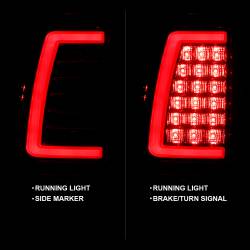 ANZO USA - Tail Light Set LED Chrome Housing Red/Clear Lens Pair Chevrolet Silverado 1500/2500 1999-2002, 1500 HD/2500 HD 2001-2002, 3500 2001-2003, GMC Sierra 1500 1999-2007, 1500 HD/2500 HD/3500 2001-2006, 2500 1999-2004 ANZO USA - Image 2