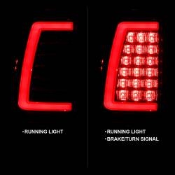 ANZO USA - Tail Light Set LED Chrome Housing Red/Clear Lens Pair Chevrolet Silverado 1500/1500 HD/2500 HD/3500 2003-2007, 2500 2003-2006 ANZO USA - Image 2