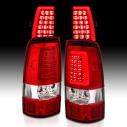 ANZO USA - Tail Light Set LED Chrome Housing Red/Clear Lens Pair Chevrolet Silverado 1500/1500 HD/2500 HD/3500 2003-2007, 2500 2003-2006 ANZO USA - Image 7