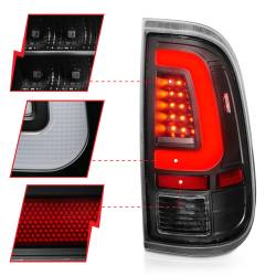 ANZO USA - Tail Light Set LED Black Housing Clear Lens Pair Ford F-250 Super Duty/F-350/F-450/F-550 Super Duty 2008-2016 ANZO USA - Image 3