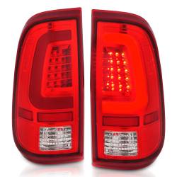 ANZO USA - Tail Light Set LED Chrome Housing Red/Clear Lens Pair Ford F-250 Super Duty/F-350/F-450/F-550 Super Duty 2008-2016 ANZO USA - Image 2