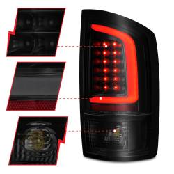ANZO USA - Tail Light Set LED Black Housing Smoke Lens Pair Dodge Ram 1500 2002-2006, 2500/3500 2003-2006 ANZO USA - Image 3