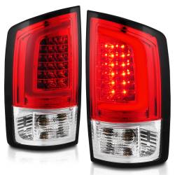 ANZO USA - Tail Light Set LED Chrome Housing Red/Clear Lens Pair Dodge Ram 1500 2002-2006, 2500/3500 2003-2006 ANZO USA - Image 7