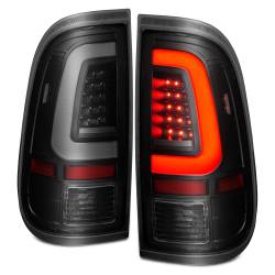 ANZO USA - Tail Light Set LED W/ Light Bar Style Black Housing Smoke Lens Pair Ford F-250 Super Duty/F-350/F-450/F-550 Super Duty 2008-2016 ANZO USA - Image 2