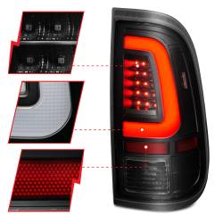 ANZO USA - Tail Light Set LED W/ Light Bar Style Black Housing Smoke Lens Pair Ford F-250 Super Duty/F-350/F-450/F-550 Super Duty 2008-2016 ANZO USA - Image 3