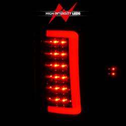 ANZO USA - Tail Light Set Black Housing Clear Lens Pair LED W/ Light Bar Style GMC Sierra 1500/2500 HD/3500 HD 2007-2014, 1500 HD/3500 2007 ANZO USA - Image 6