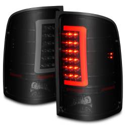 ANZO USA - Tail Light Set LED W/ Light Bar Style Black Housing Smoke Lens Pair GMC Sierra 1500/2500 HD/3500 HD 2007-2014, 1500 HD/3500 2007 ANZO USA - Image 2
