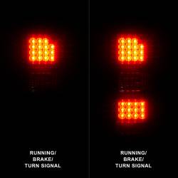 ANZO USA - Tail Light Set LED Black Housing Clear Lens Pair GMC Sierra 1500 2015-2018, 2500 HD/3500 HD 2014-2018 ANZO USA - Image 2