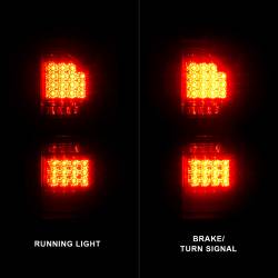 ANZO USA - Tail Light Set LED Chrome Housing Smoke Lens Pair GMC Sierra 1500 2015-2018, 2500 HD/3500 HD 2014-2018 ANZO USA - Image 2