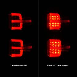 ANZO USA - Tail Light Set LED Black Housing Clear Lens Pair Will Not Work On Factory LED Tail Light For Gmc Sierra Dually Models Chevrolet Silverado 1500 2014-2018, 2500 HD/3500 HD 2015-2019, GMC Sierra 3500 HD 2015-2019 ANZO USA - Image 2