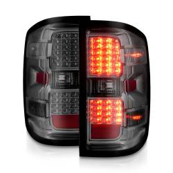 ANZO USA - Tail Light Set LED Chrome Housing Smoke Lens Pair Chevrolet Silverado 1500 2014-2018, 2500/3500 2015-2018, 2500 HD/3500 HD 2015-2019, GMC Sierra 3500 HD 2015-2019 ANZO USA - Image 7