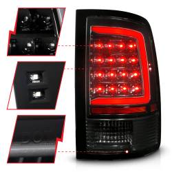 ANZO USA - Tail Light Set Sequential LED Black Housing Clear Lens PairRam 1500/2500/3500 2011-2018 ANZO USA - Image 3