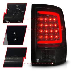 ANZO USA - Tail Light Set Sequential LED Black Housing Smoke Lens PairRam 1500/2500/3500 2011-2018 ANZO USA - Image 3